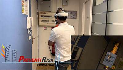 La formation incendie en réalité augmentée dernière génération