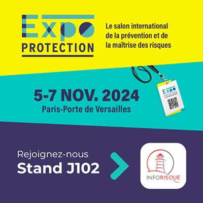 Venez rencontrer Inforisque au stand J102 sur le salon Expoprotection du 5 au 7 novembre à Paris