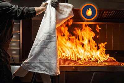 Comment éteindre un départ de feu avec une couverture anti-feu ?