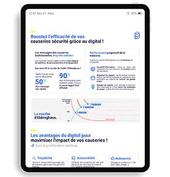 Boostez l’efficacité de vos causeries sécurité grâce au digital !