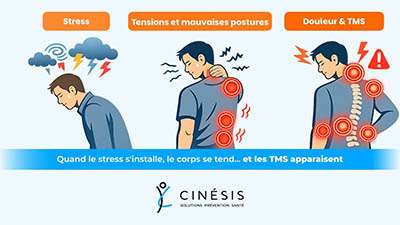 Quand le stress rigidifie le mouvement : comprendre l’impact de la tension nerveuse sur les TMS et la performance