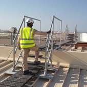 Plateforme double accès : Saut-de-loup sur mesure