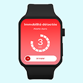 Montre PTI : Nomadia Protect Watch