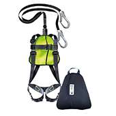 Harnais anti chute avec longe sangle double de 2 m : KTP EVO 6