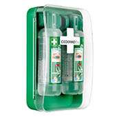 Rinçage oculaire : Station murale étanche lave-oeil pour 2 flacons 500 ml Cederroth