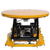 Table élévatrice électrique : Plateau tournant