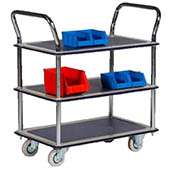 Chariot de manutention : A 2 ou 3 plateaux – Charge 120 kg