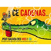 Affiche prévention sécurité consignation : Affiche consignation Crocodile