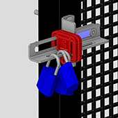 Sécurisation intervention sur machine : Bloque porte